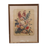 Poster ancient botanical flowers