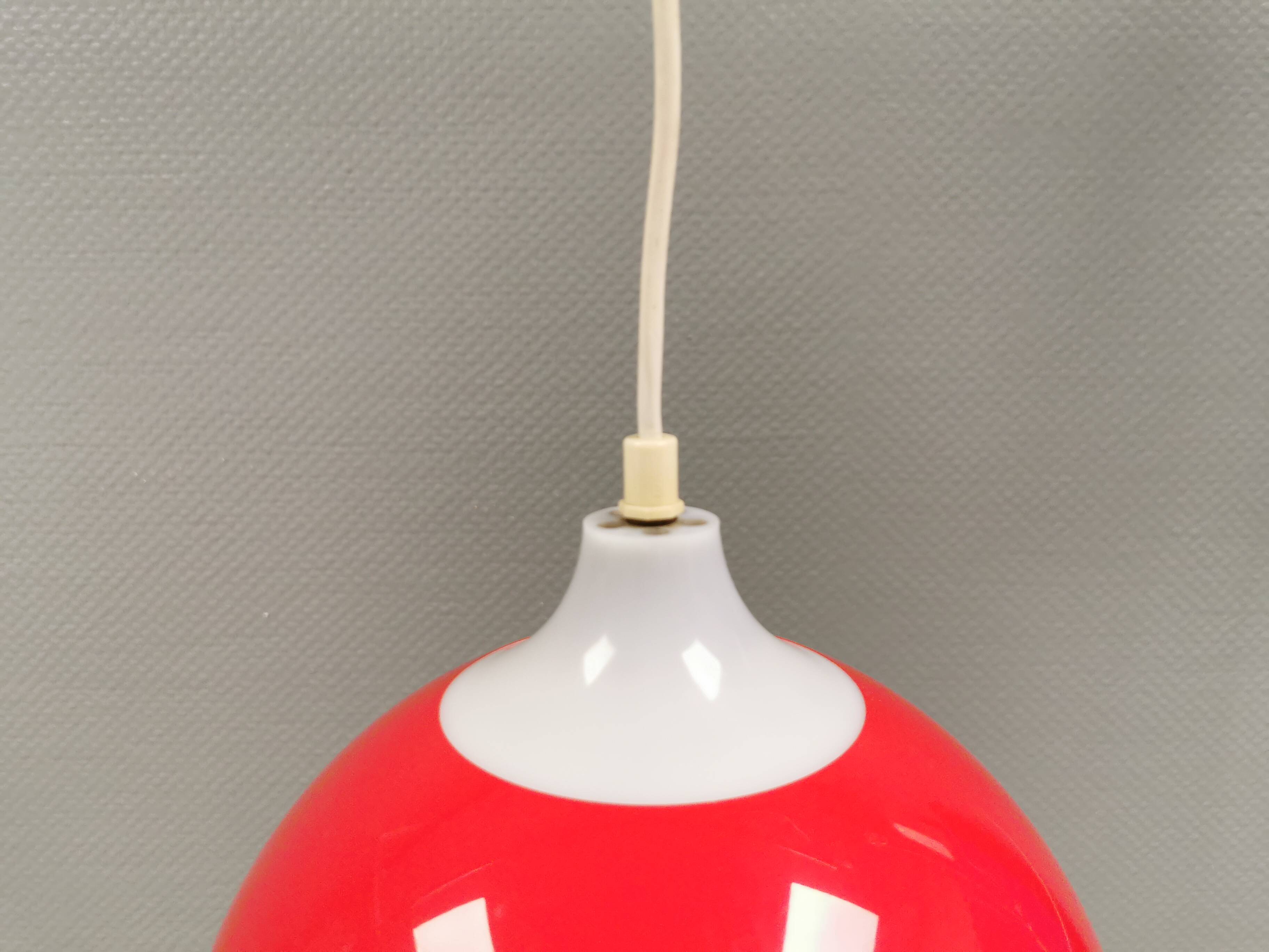 Bent Karlby hanging lamp for ASK (A. Schrøder Kemi), Denmark, 1970s.