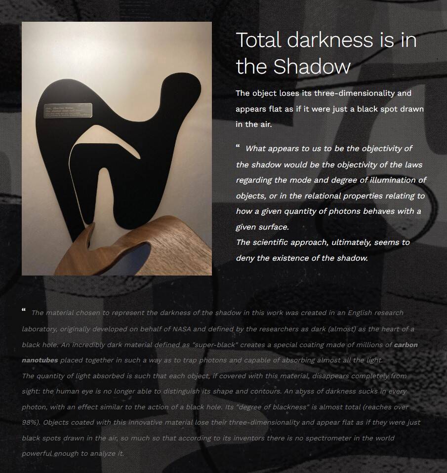 Mrs. Charles Eames_ The shadow does not bend, walnut plywood sculpture