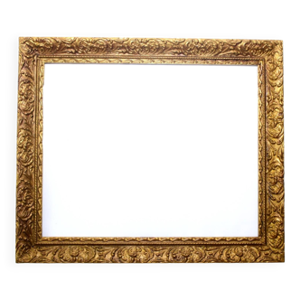 Baroque vintage gilded wood frame