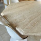 Travertine dining table