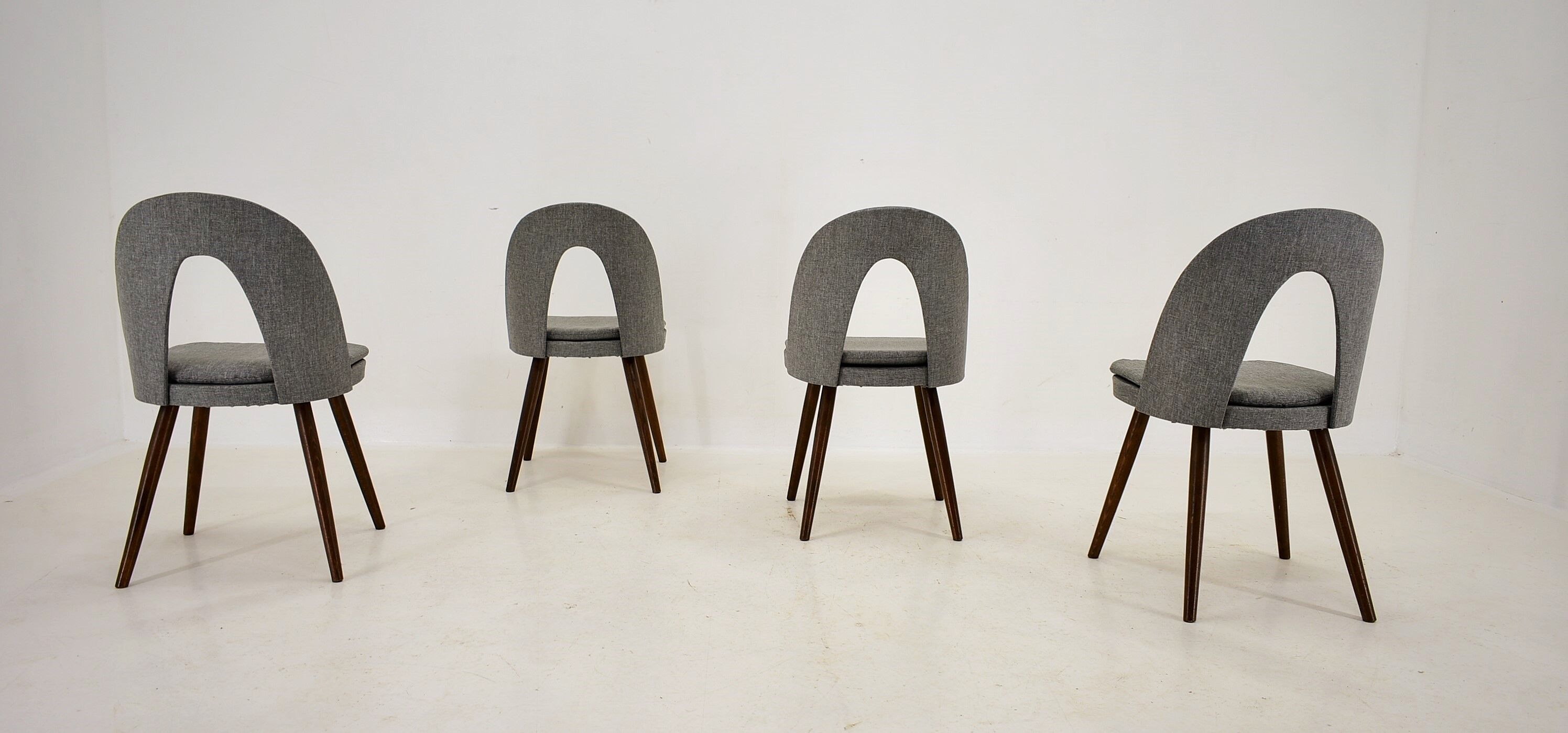 1960s Antonin Suman Set of Four Dining Chairs, Czechoslovakia