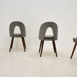 1960s Antonin Suman Set of Four Dining Chairs, Czechoslovakia