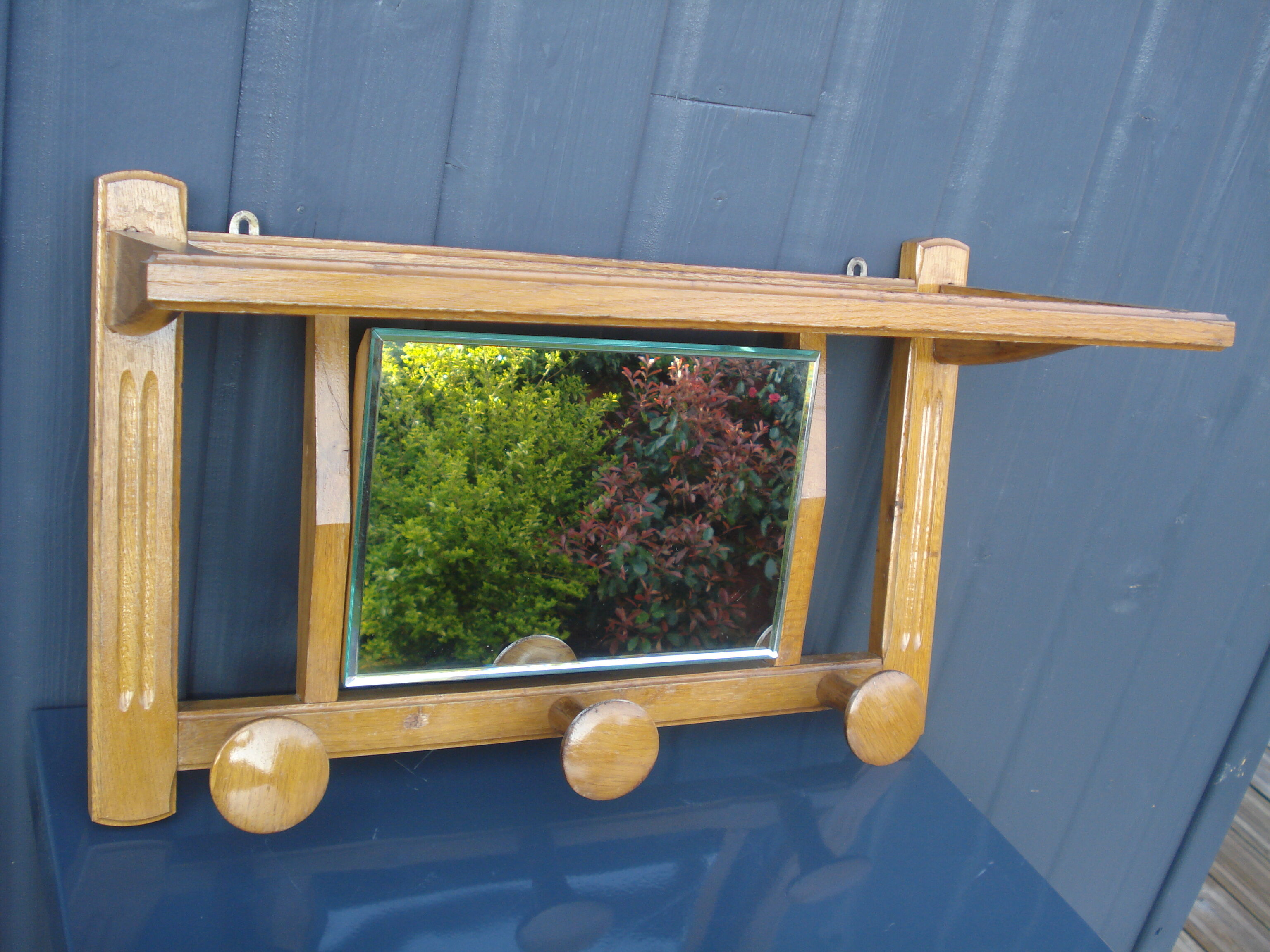 Coat rack with mirror 50s