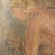 Painting signed oil on wood female portrait “belle époque”