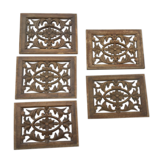 5 wood panels