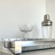 Aluminium and chrome plateau MB Italy 1970s - 45 cm