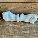 Pair of "hands" candlesticks