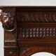 Antique French 18th Century Gothic Style Oak Carved High Back Panel Settle
