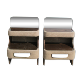 Pair of bedside tables vintage, 1970s