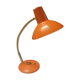 Lampe de bureau vintage - métal laqué orange - 1970