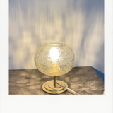 Golden ball table lamp