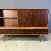 Oswald Vermaercke Paola rosewood highboard for V-Form Belgium 1959