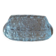 Moulded glass butter dish star decoration