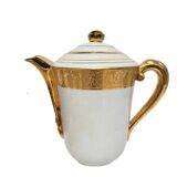 Limoges gold-gilded porcelain service, 20th century