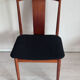 6 Danish mid-century teak chairs by Henning Sørensen for Danex from the 1960s.