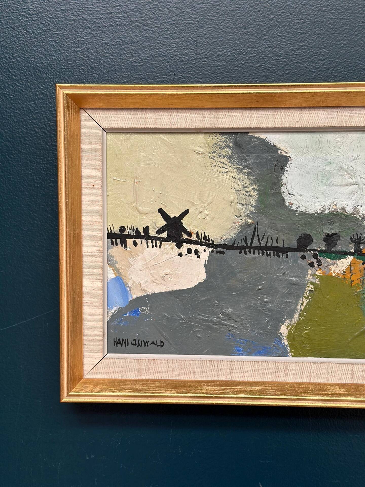 Swedish Oil on Canvas – “Kvarnvägen” by Hans Osswald – Signed
