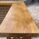 L-shaped walnut solid wood bar, professional furniture, bistro counter, reception.