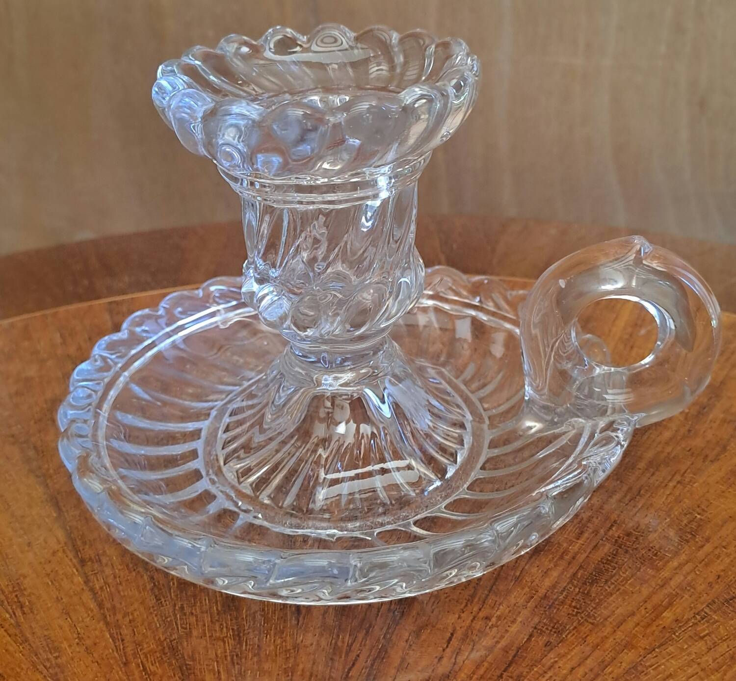 Baccarat crystal hand candle holder, Bambous Tors model