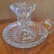 Baccarat crystal hand candle holder, Bambous Tors model