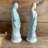 2 old religious statuettes from the early 20th century