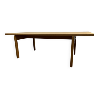 Scandinavian vintage oak coffee table model AT-15 signed Hans J. Wegner for Andreas Tuck, 1960s