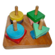 Jeu en bois empilements de formes géométriques