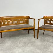 Vienna Secession armchair by Otto Wagner executed by Pancota Vienna
