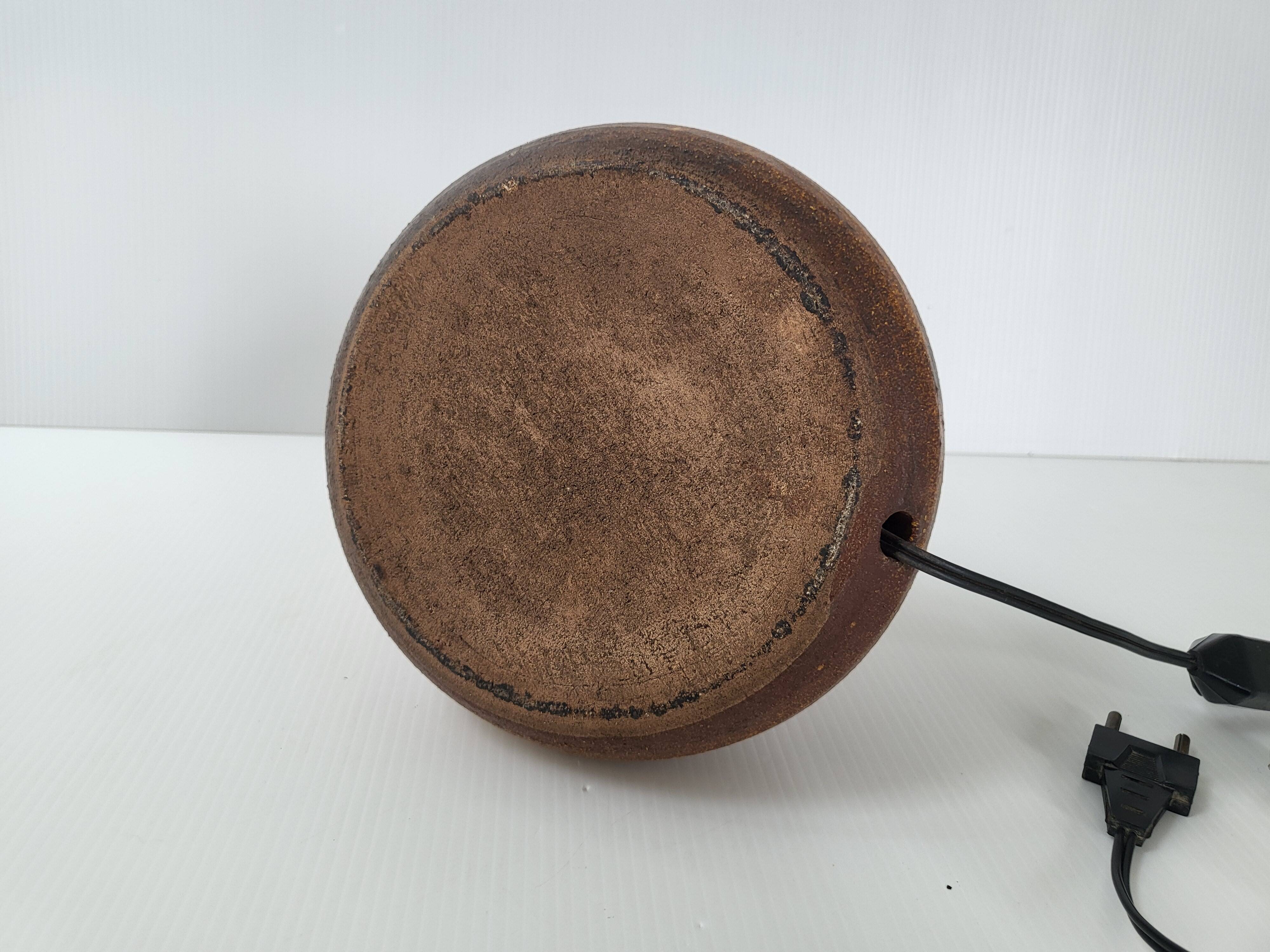 Vintage Accolay lamp in ceramic & metal 1960s