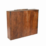 Showcase Mural Old Teck Patine Brown Art Deco Piece of Origin India