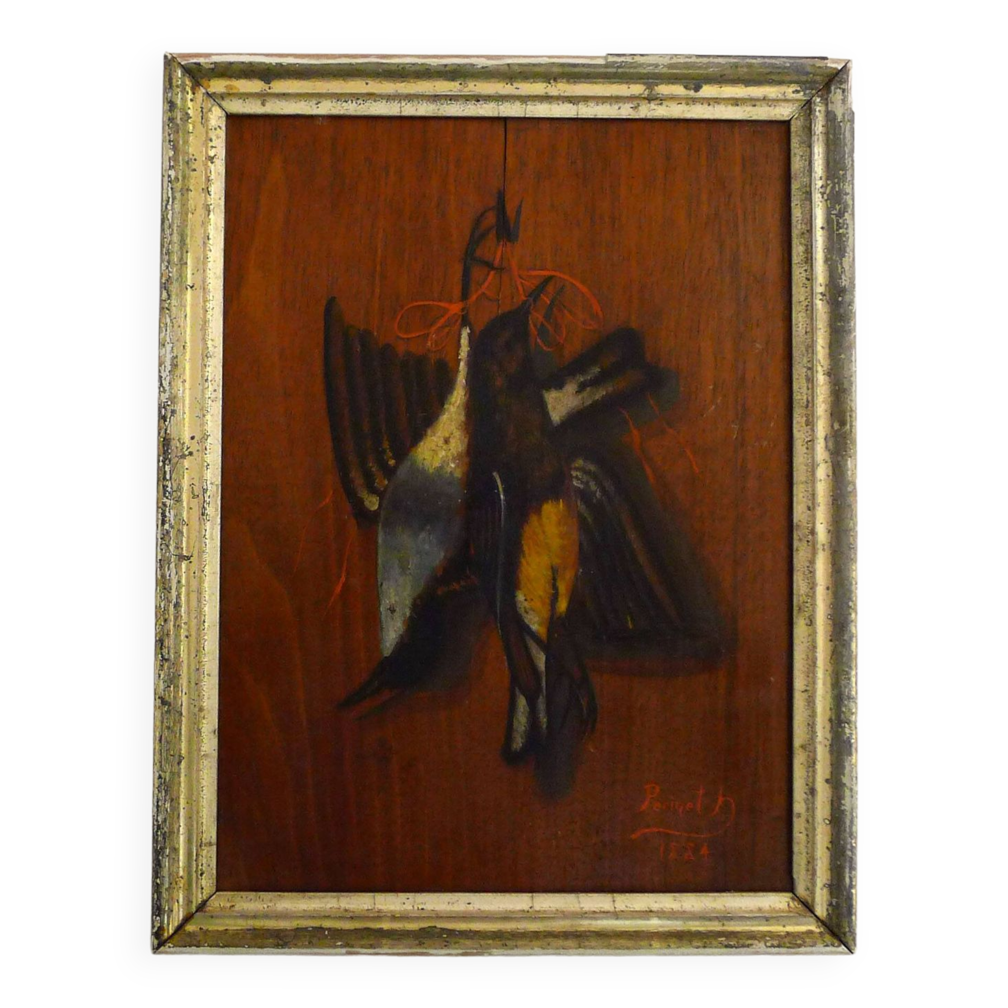 Painting Still Life Birds 1884