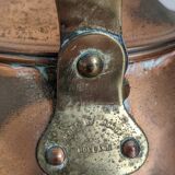 Dutch copper and porcelain teapot