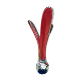 Vintage Murano tulip vase with sulphur base (1960)