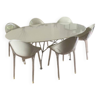 Table designer Kartell- modèle Glossy