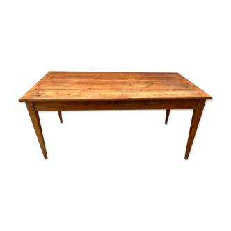 Solid wood dining farmhouse with 1 drawer 1930 156x76x72cm