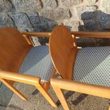 6 Scandinavian wooden chairs