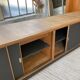 Two-sided counter sliding doors oak XXL 4m enfilade