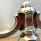 Ancien Bougeoir Chandelier Allemagne 1930 Art Déco Wilhelm Wolff Plaqué Argent