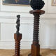 Solid wood press screw seat