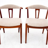 Deux chaises en teck, design danois, années 1960