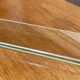 Vintage bathroom shelf, chrome metal and glass