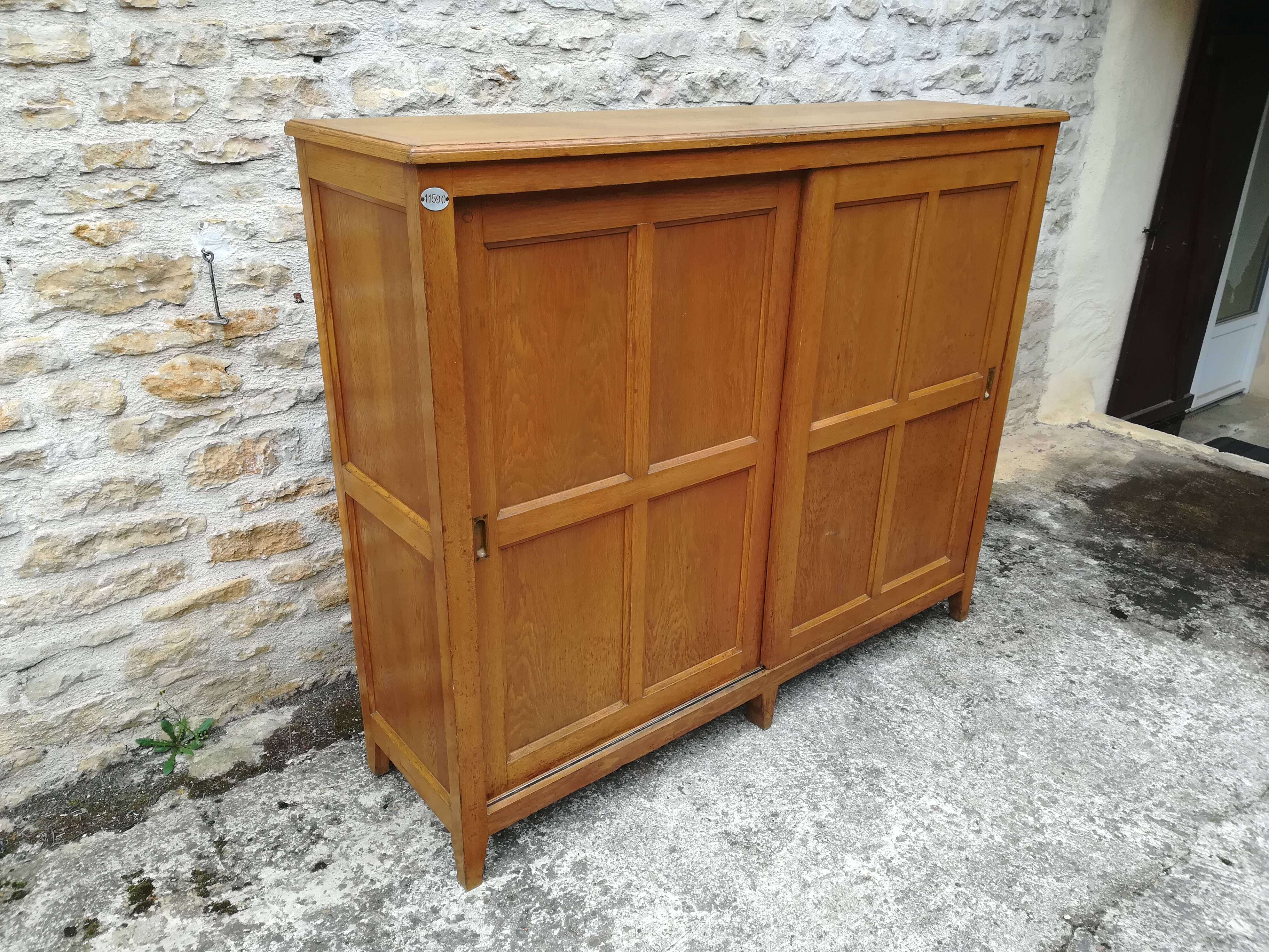 Furniture has two sliding doors