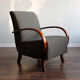 Vintage Czechoslovak Armchair by Jindřich Halabala, 1950s