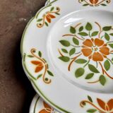 6 glazed earthenware soup plates