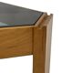 Vintage side table by Porada Arredi, 1970s wood and glass