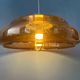 Suspension Space Age UFO en plexiglas orange/marron