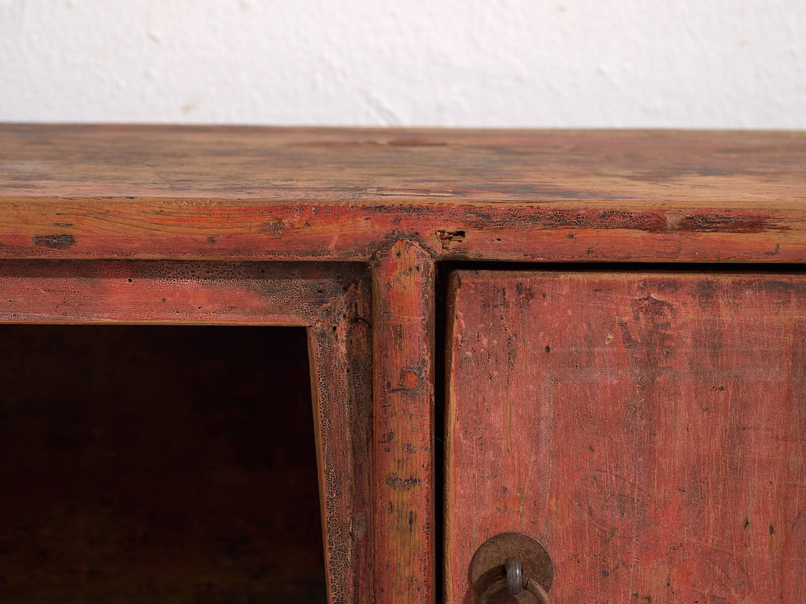 Antique red TV cabinet (c.1900)