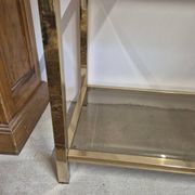 Vintage 1970s golden designer shelf