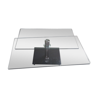 Table de verre & acier