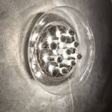 Large Bubble Glass Mushroom Flush Lamp